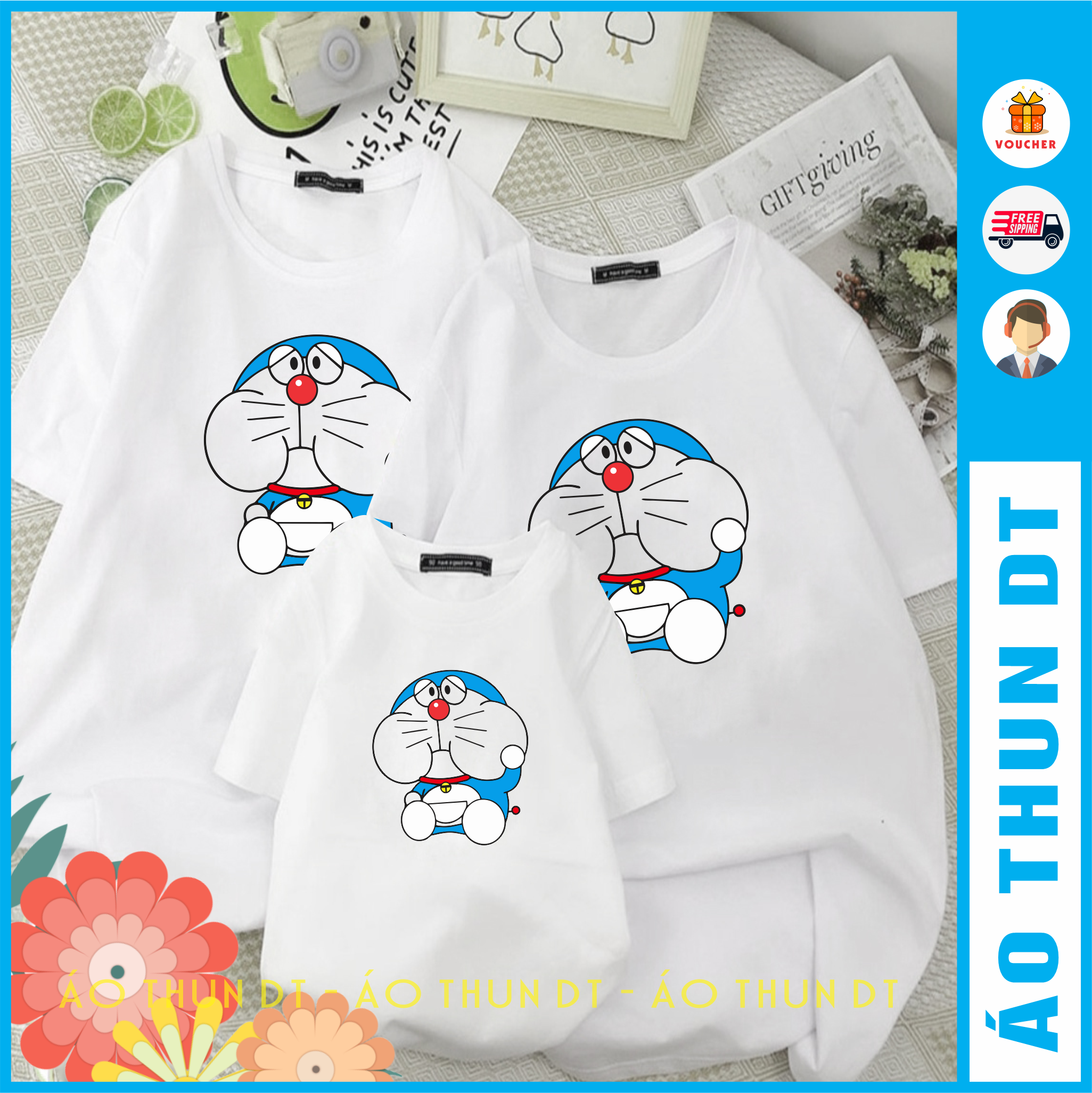 Áo đôi - DOREMON - 35K/Cái
