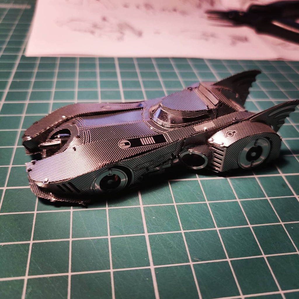 Mô Hình Thép 3D Xe Batman Batmobile 1989 [Chưa Ráp]