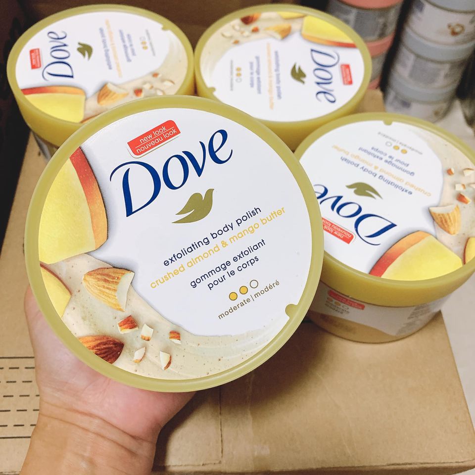 Tẩy Tế Bào Chết Dove Bản Mỹ MACCA Lựu Đỏ 298gr Exfoliating Body - Chăm Sóc Da Giúp Da Sáng Mịn Date 2025