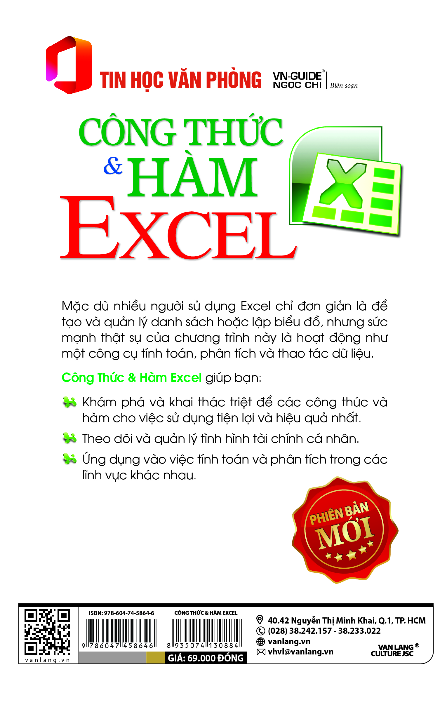 Sách - Tin Học Văn Phòng - Công Thức Và Hàm Excel-Vanlangbooks