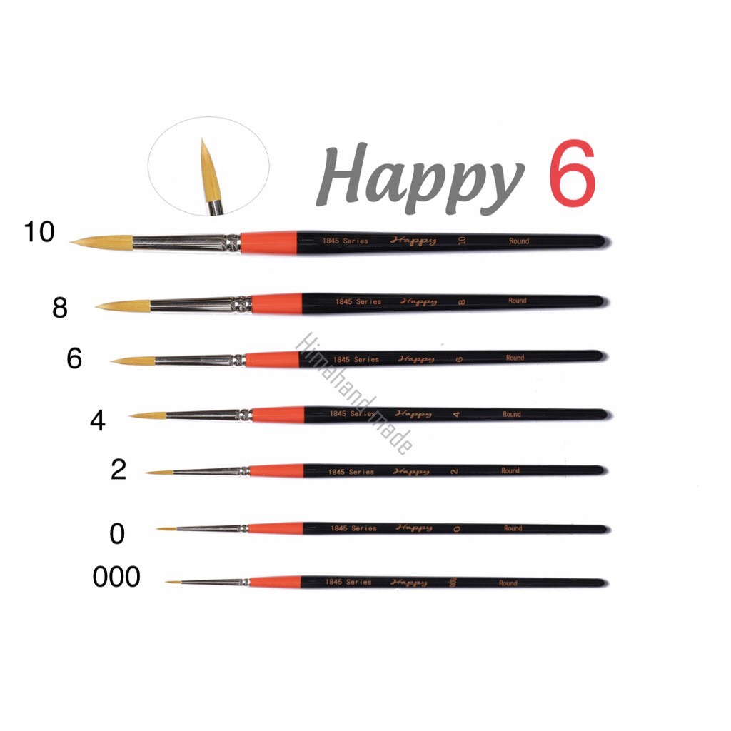 Cọ Vẽ Màu Nước Cao Cấp Happy Round - Quà đọc mô tả
