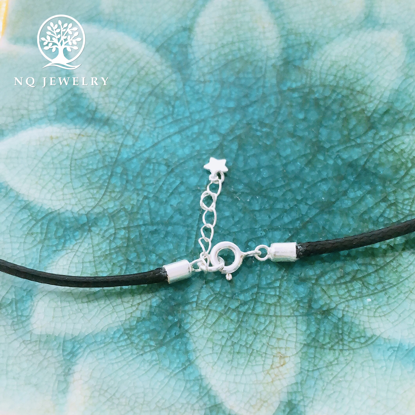 Dây đen khoá S925 - NQ Jewelry