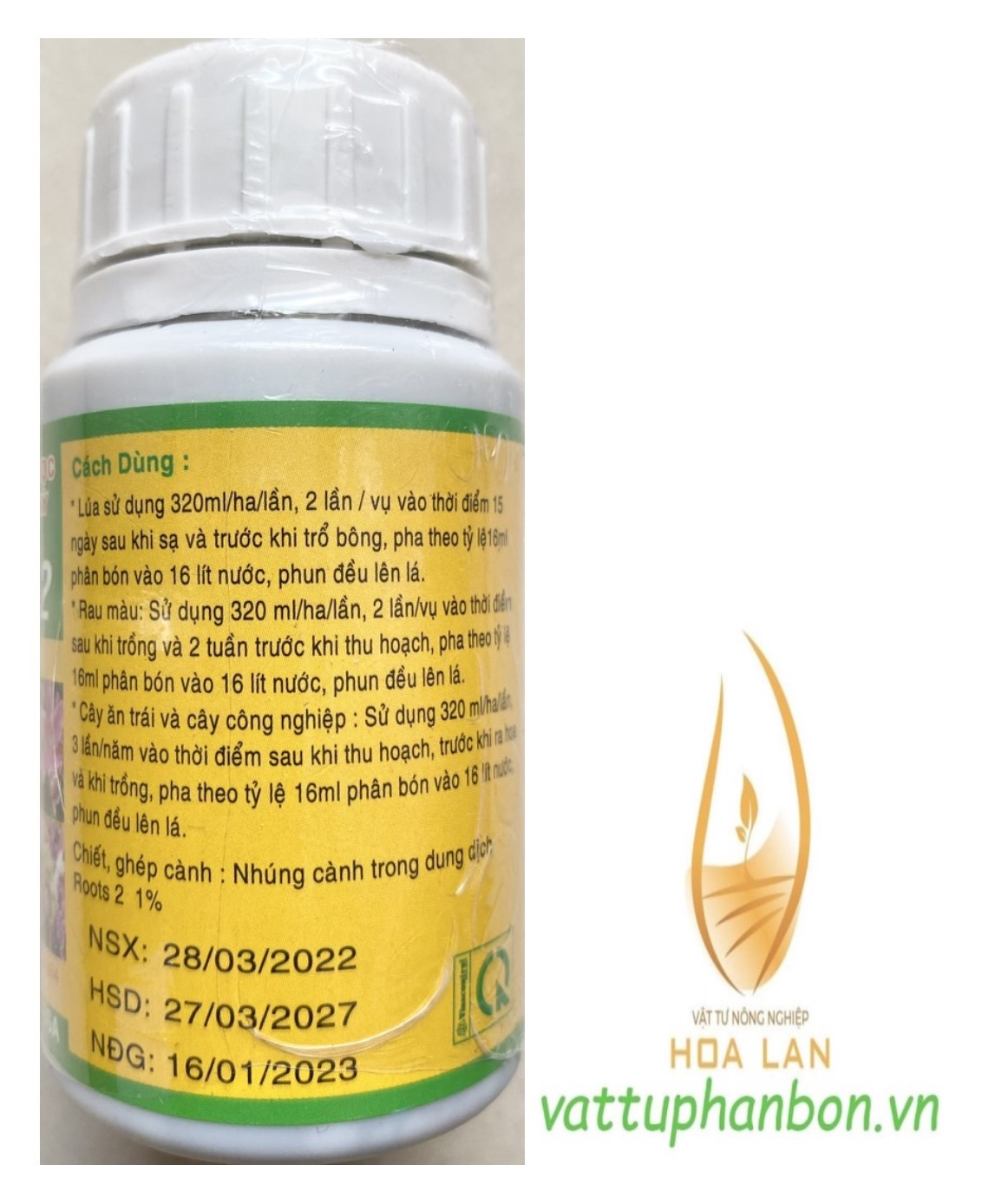 Roots 2 Phân Bón Lá Hữu Cơ & Sinh Học - #494A# 100ml