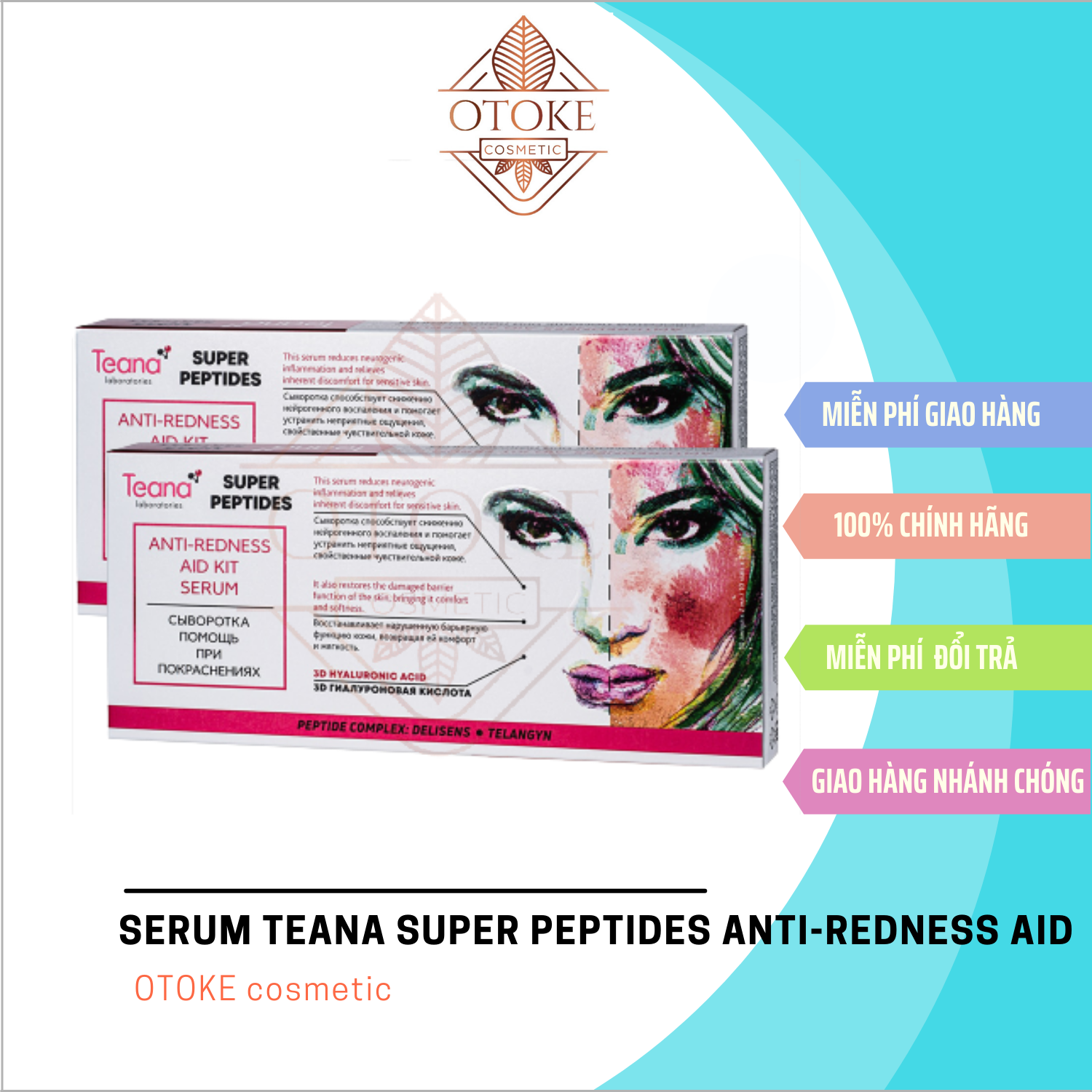 Serum Teana Anti-redness cho da mụn