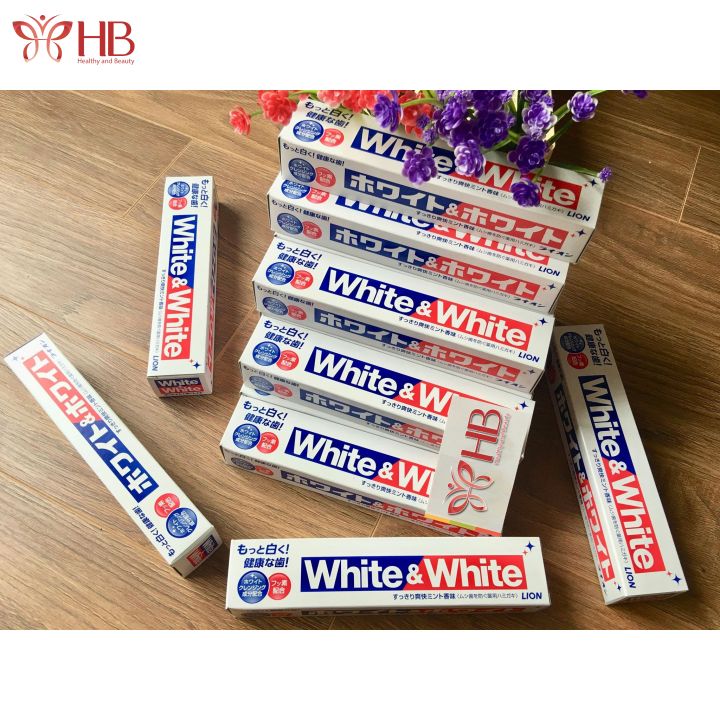 Kem đánh răng làm trắng White & White 150g Nhật Bản