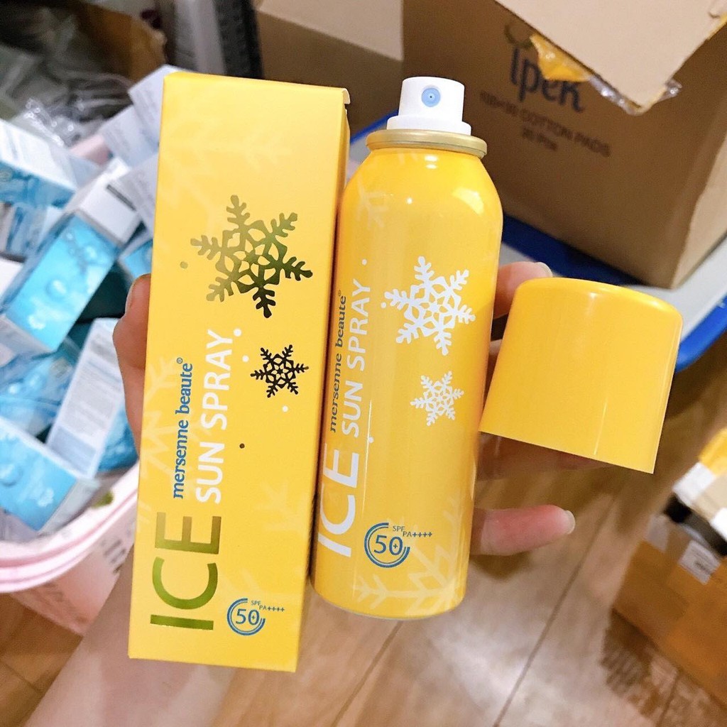 Xịt Chống Nắng Ice Sun Spray Mersenne Beaute 100ml