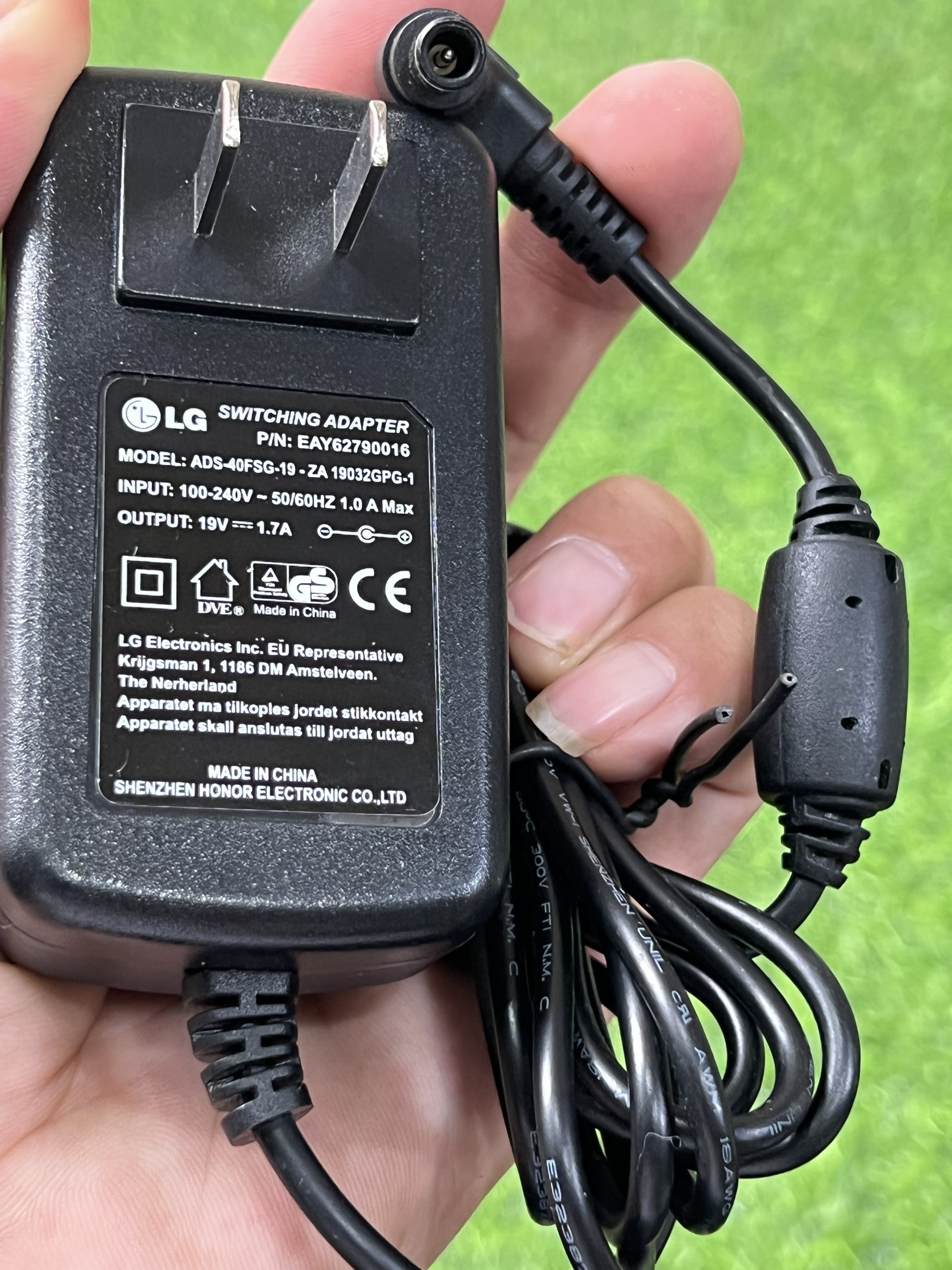 Adapter nguồn màn hình lg 19v 1.7a bản gốc