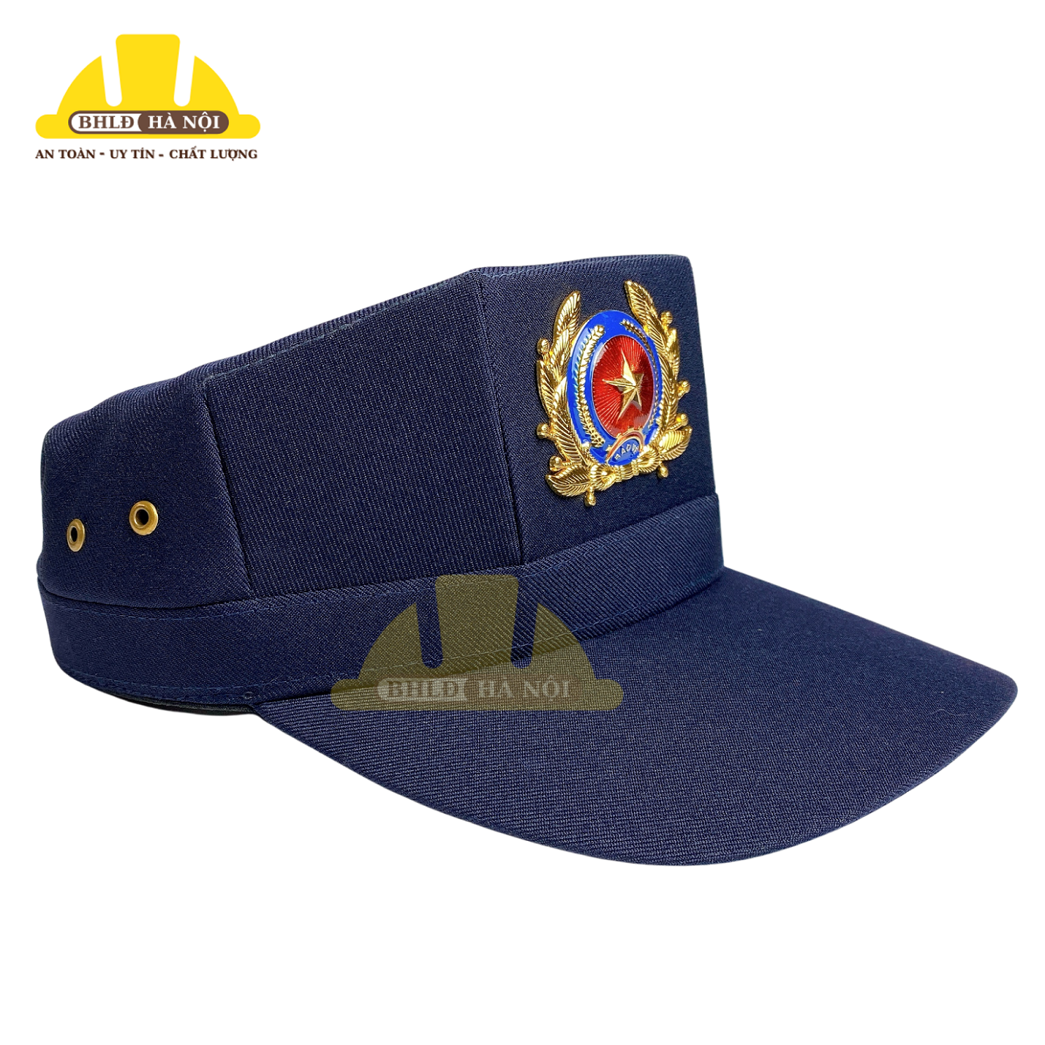 Mũ/Nón bảo vệ 3 cạnh + sao đồng (mẫu 2)