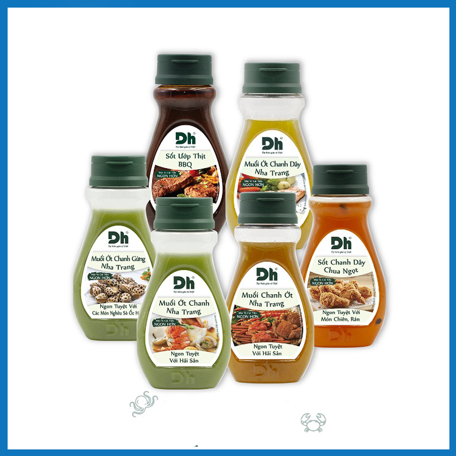 COMBO 6 CHAI SỐT CHẤM Thương hiệu Dh Foods