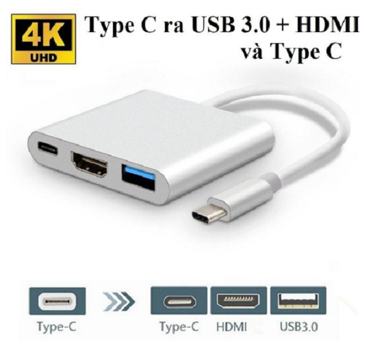 Cáp Chuyển Type-C to USB 3.0 / HDMI / Type-C. Cáp chuyển Type-C ra USB 3.0, HDMI, Type-C