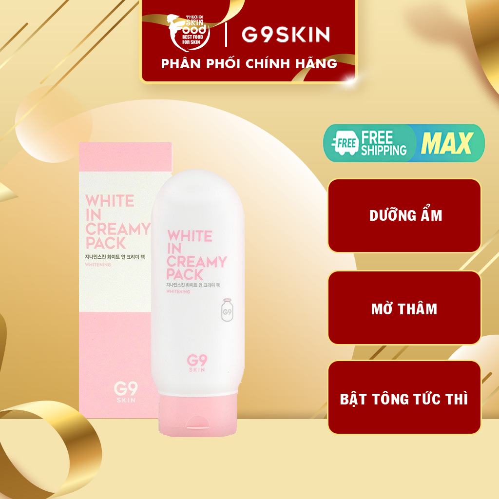 Mặt nạ ủ dưỡng trắng g9skin white in creamy pack 200ml
