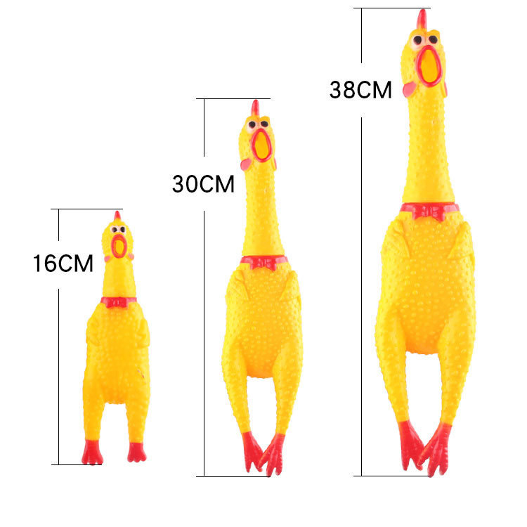 Đồ chơi cho chó gà gào thét, gà silicone dành cho chó mèo - mã dccm14
