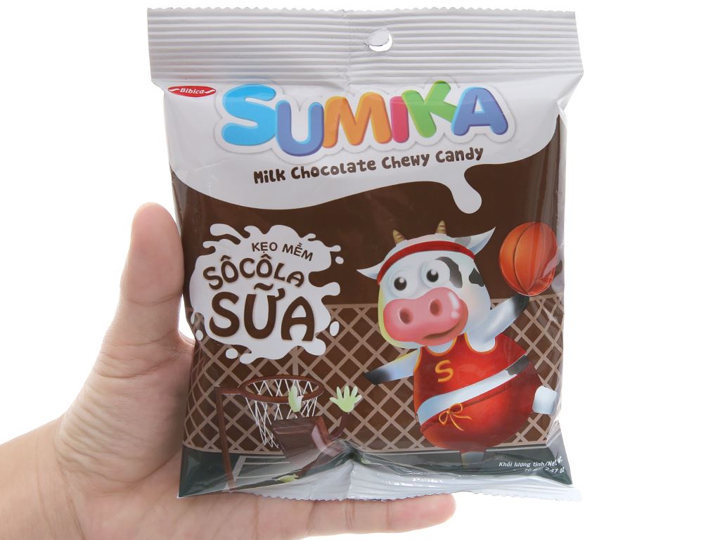Kẹo sữa bò Sumika vị (sữa; socola; dâu) - ( túi 70g; túi 140g) - Bibica