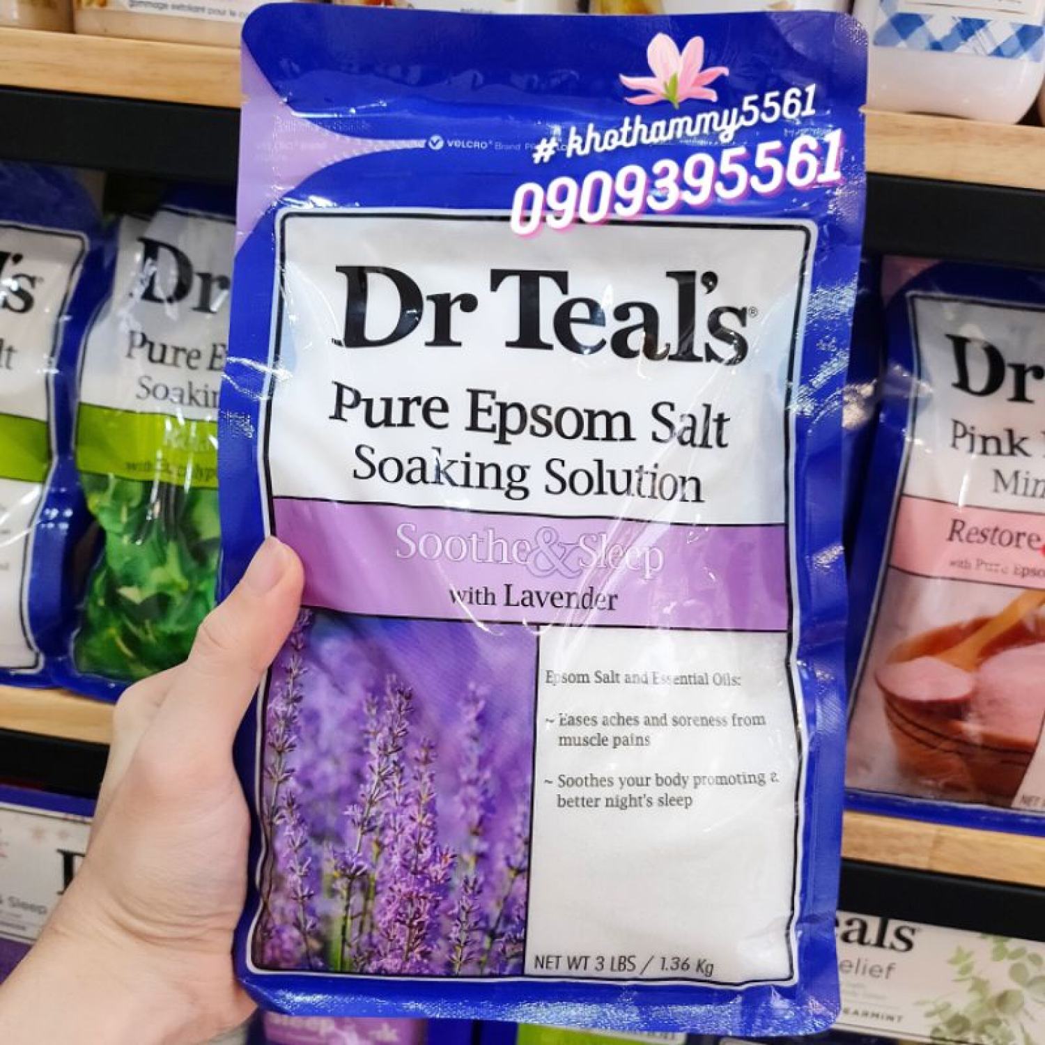Muối tắm tẩy tế bào chết Epsom Dr Teal's