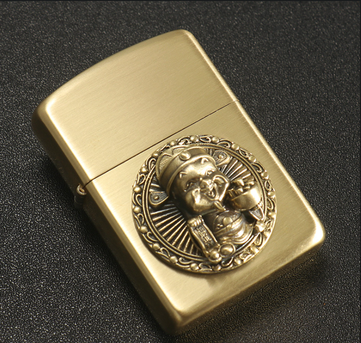 Emblem hình dán bật lửa Zippo thần tài