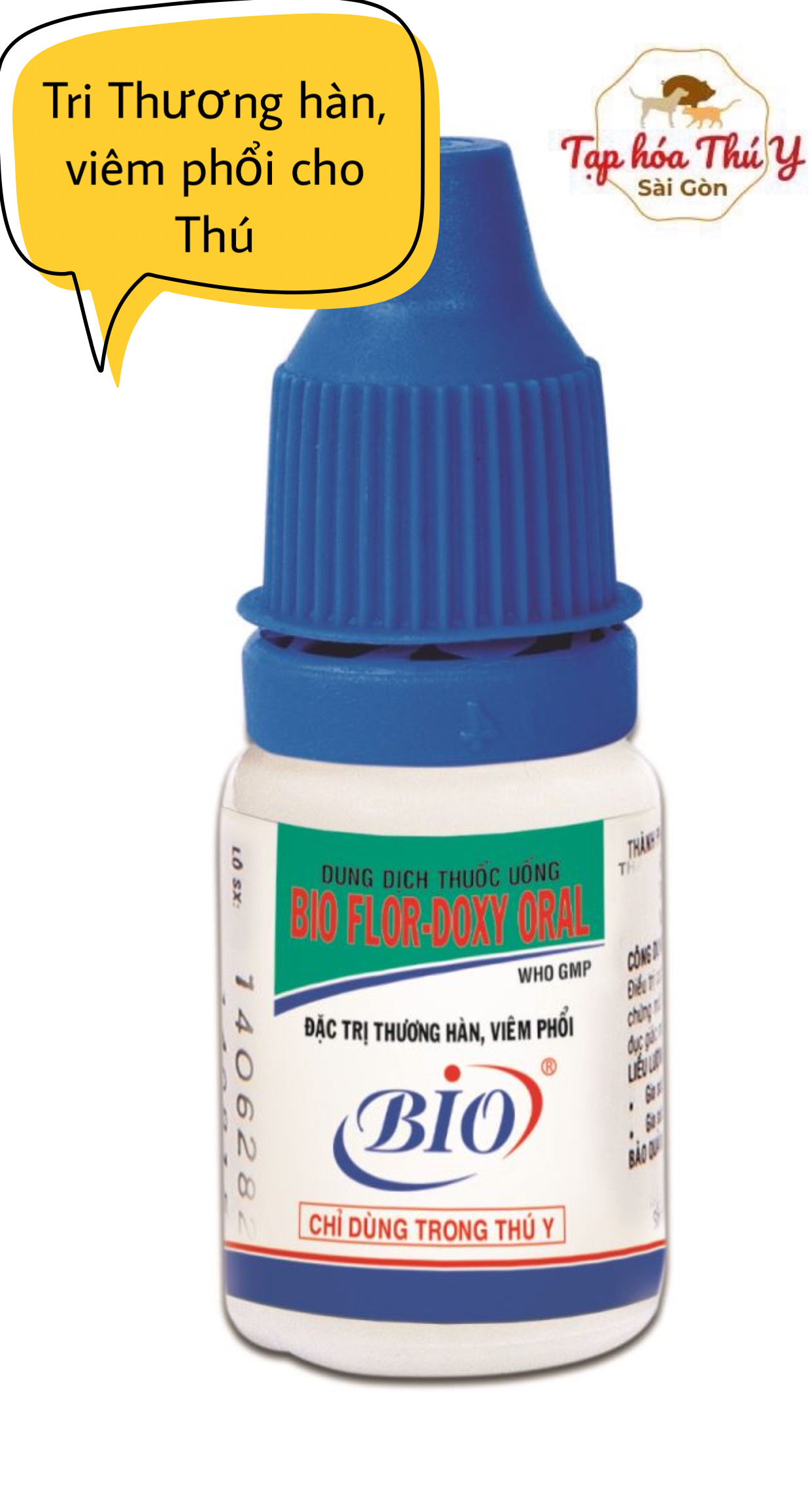 (HCM) Bio Flor Doxy Oral 10ml - Trị Thương Hàn, Viêm Phổi Cho Thú