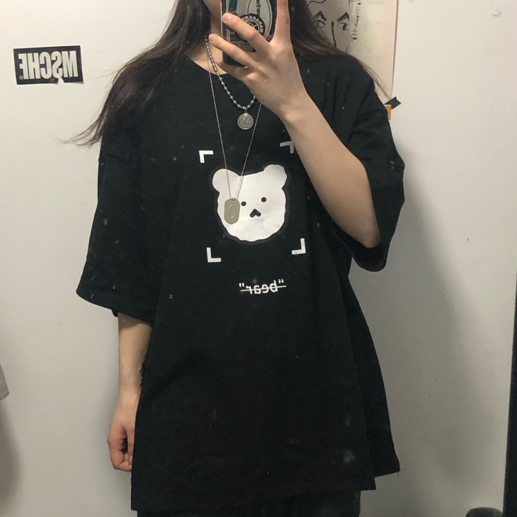 Áo thun unisex - Áo thun form rộng tay lỡ ATL16
