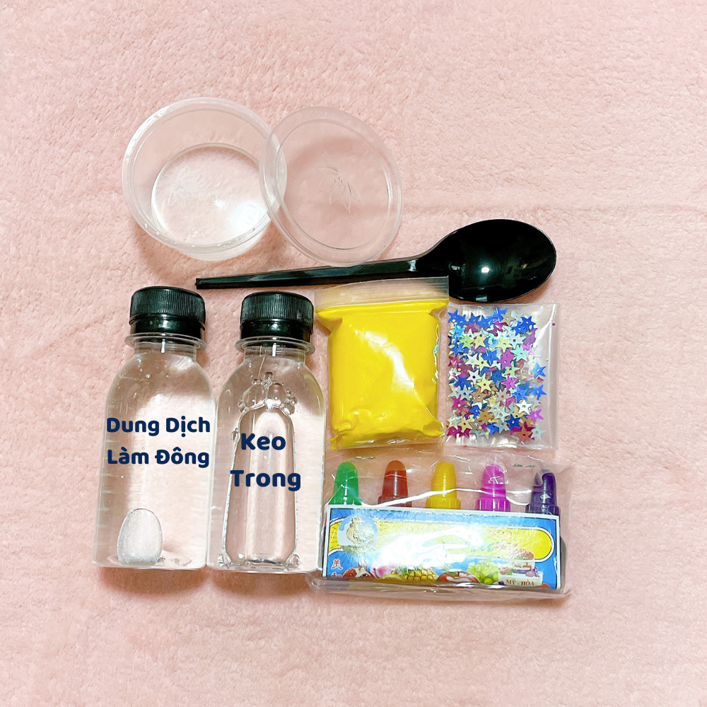 Bộ kit làm slime cơ bản 7 món cơ bản