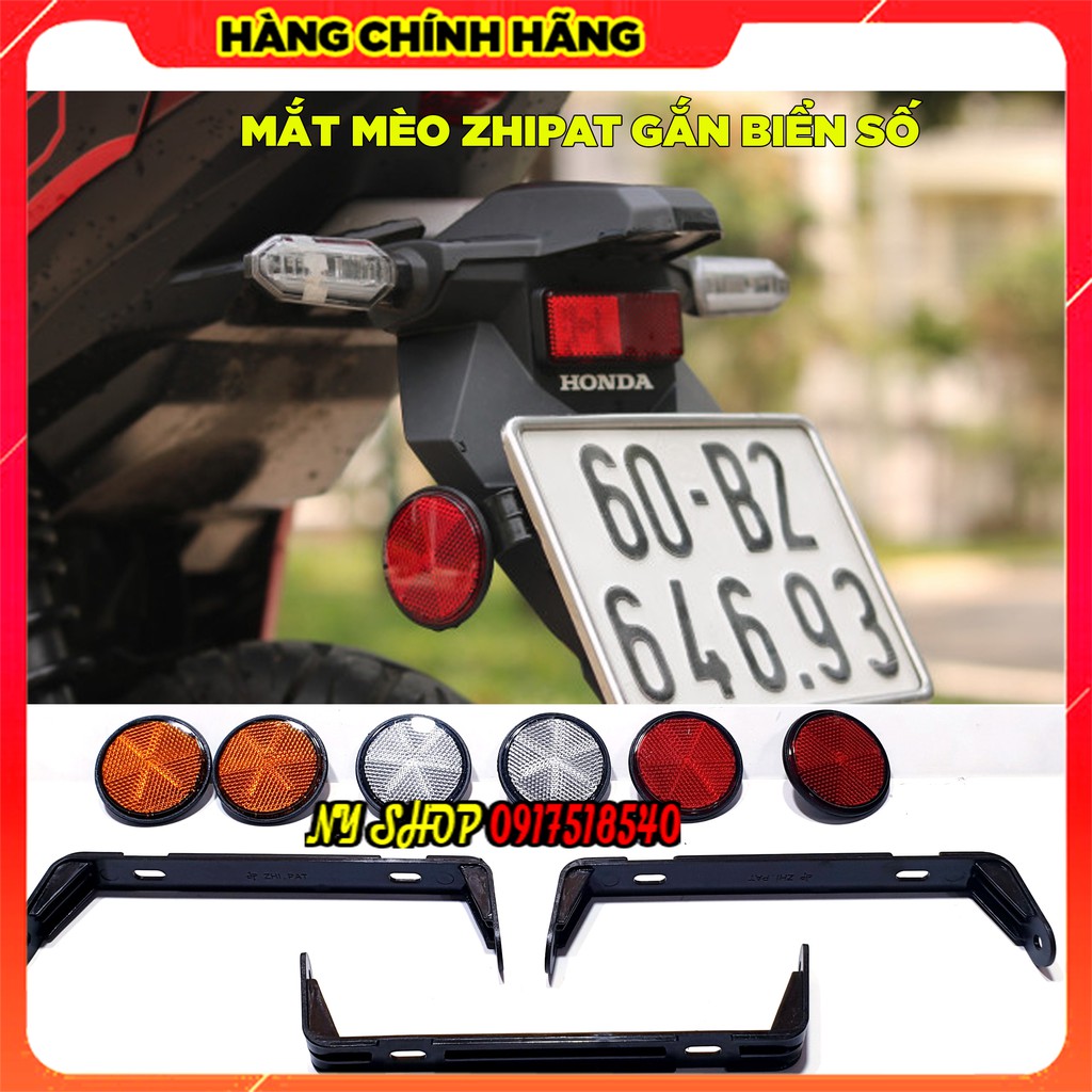 Đèn phản quang zhipat gắn đuôi biển số cho mọi loại xe