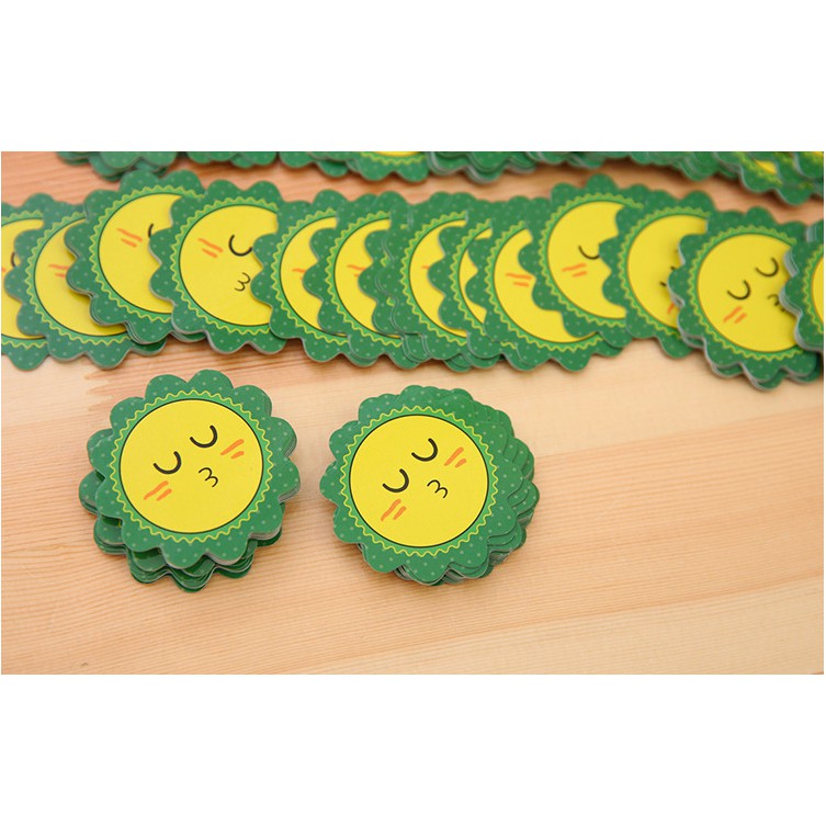 Bộ 50 Bông Hoa Điểm Tốt Mặt Cười Size 5cm