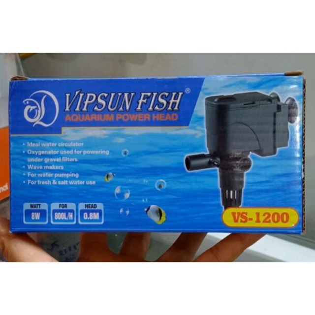 Máy bơm bể cá Vipsun Vs 1200 cho hồ cá cảnh