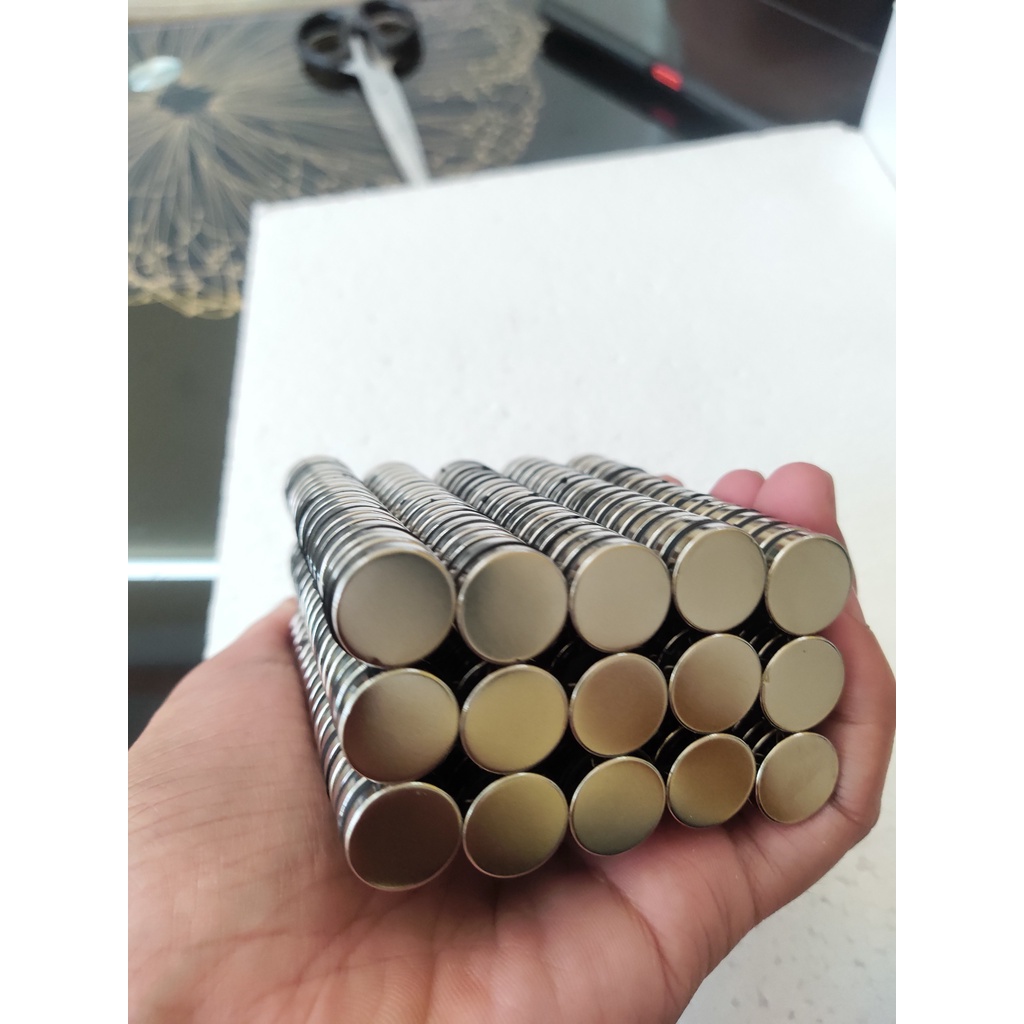 Nam châm đất hiếm 15x3mm - Lực từ N35 siêu mạnh