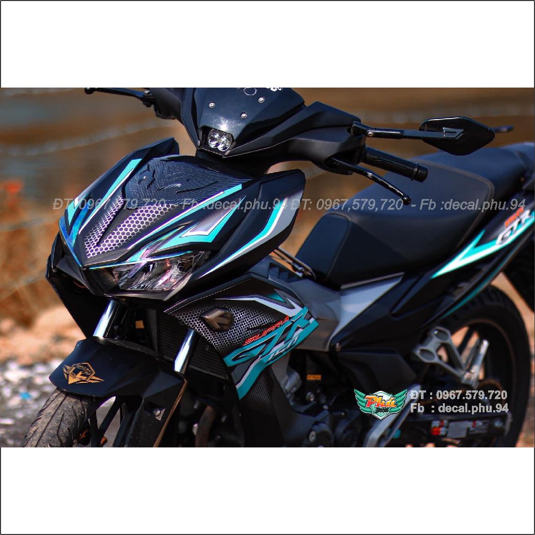 Tem rời Winner X GTr xanh đen lục bảo (Y)