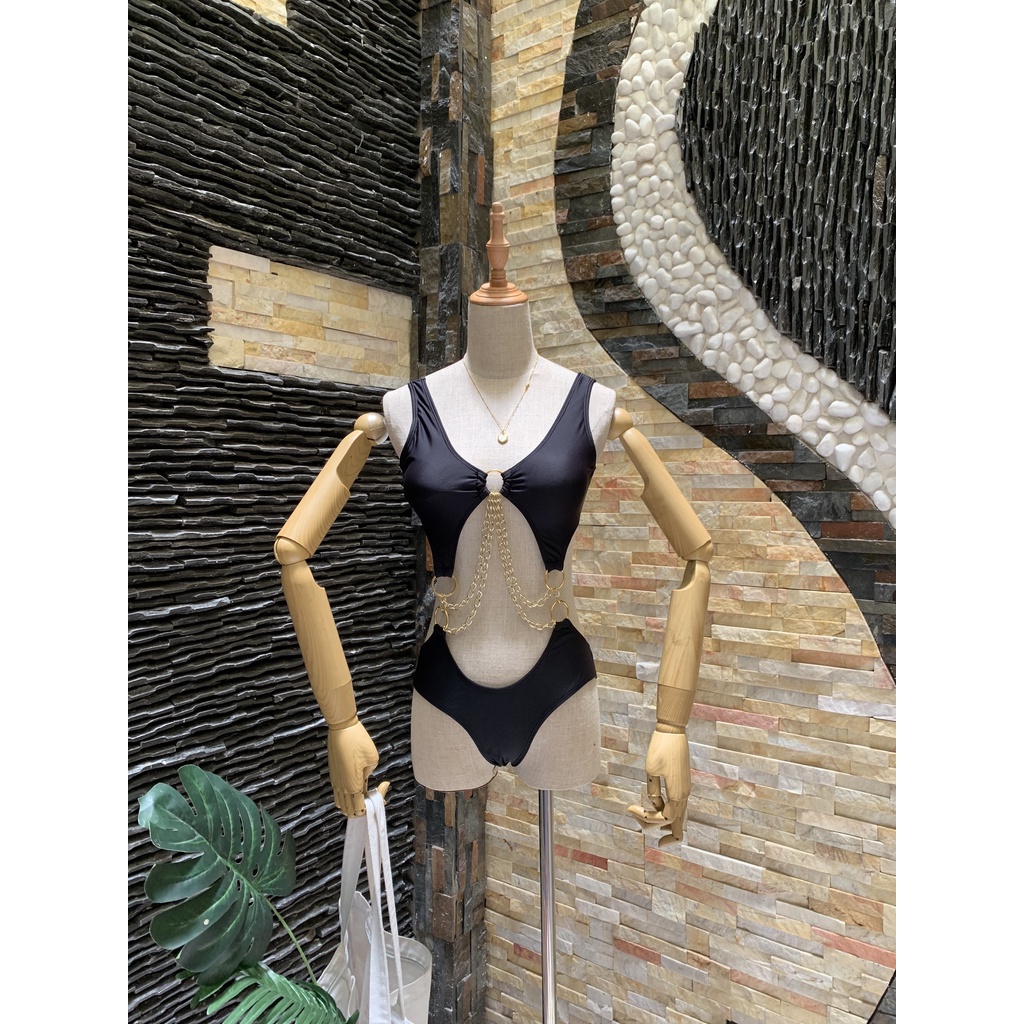 Bikini liền thân phối xích sexy