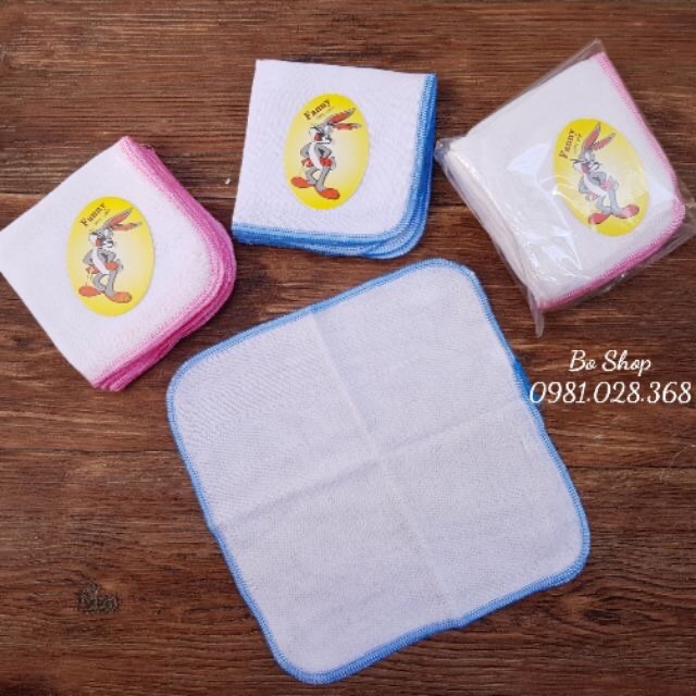 10 Khăn sữa thỏ cao cấp 2 lớp - 4 lớp