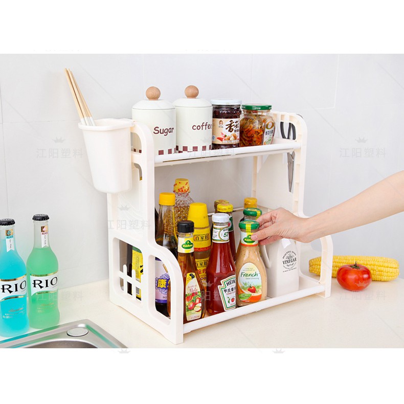 Kệ Nhà Bếp Chữ H Việt Nhật- Tiện Dụng - Làm Bằng Nhựa Tốt 100% - Kệ Gia Vị Chữ H - Kệ Bếp Thông Minh