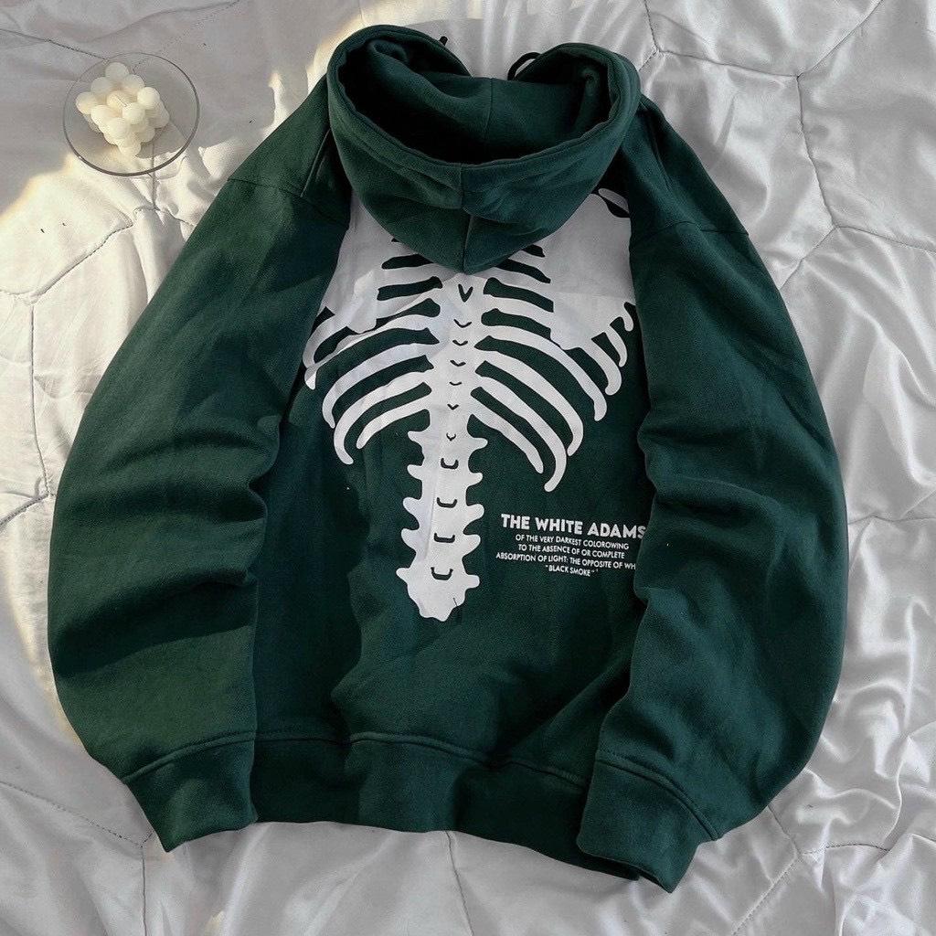 Áo Hoodie Form rộng ADAM Xương unisex nam nữ Unsiex Nam Nữ Thời Trang Năng Động Cá Tính Cực Hot - TP4589