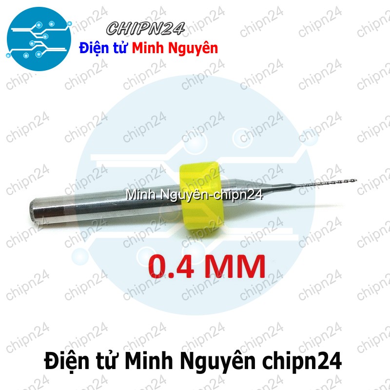 [2 cây] Mũi khoan mạch in CNC 0.4mm (Mạch điện tử, PCB) - HH000919