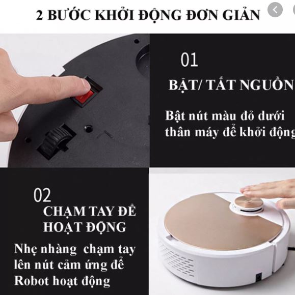 Robot Hút Bụi Tự Động ES300 Điều Khiển Qua App Điện Thoại, Robot Hút Bụi Tự Động Thông Minh ES300. Tự Động Phát Hiện Khi Gặp Các Vật Cản, Vận Hành Êm Ái Không Có Tiếng Ồn.