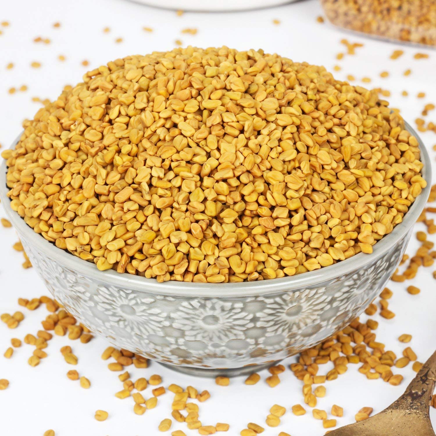 🌿 HẠT CÀ RI FENUGREEK (HẠT CỎ METHI) 500G – GIA VỊ ẤN ĐỘ CHUẨN VỊ, TỐT CHO SỨC KHỎE 🌿