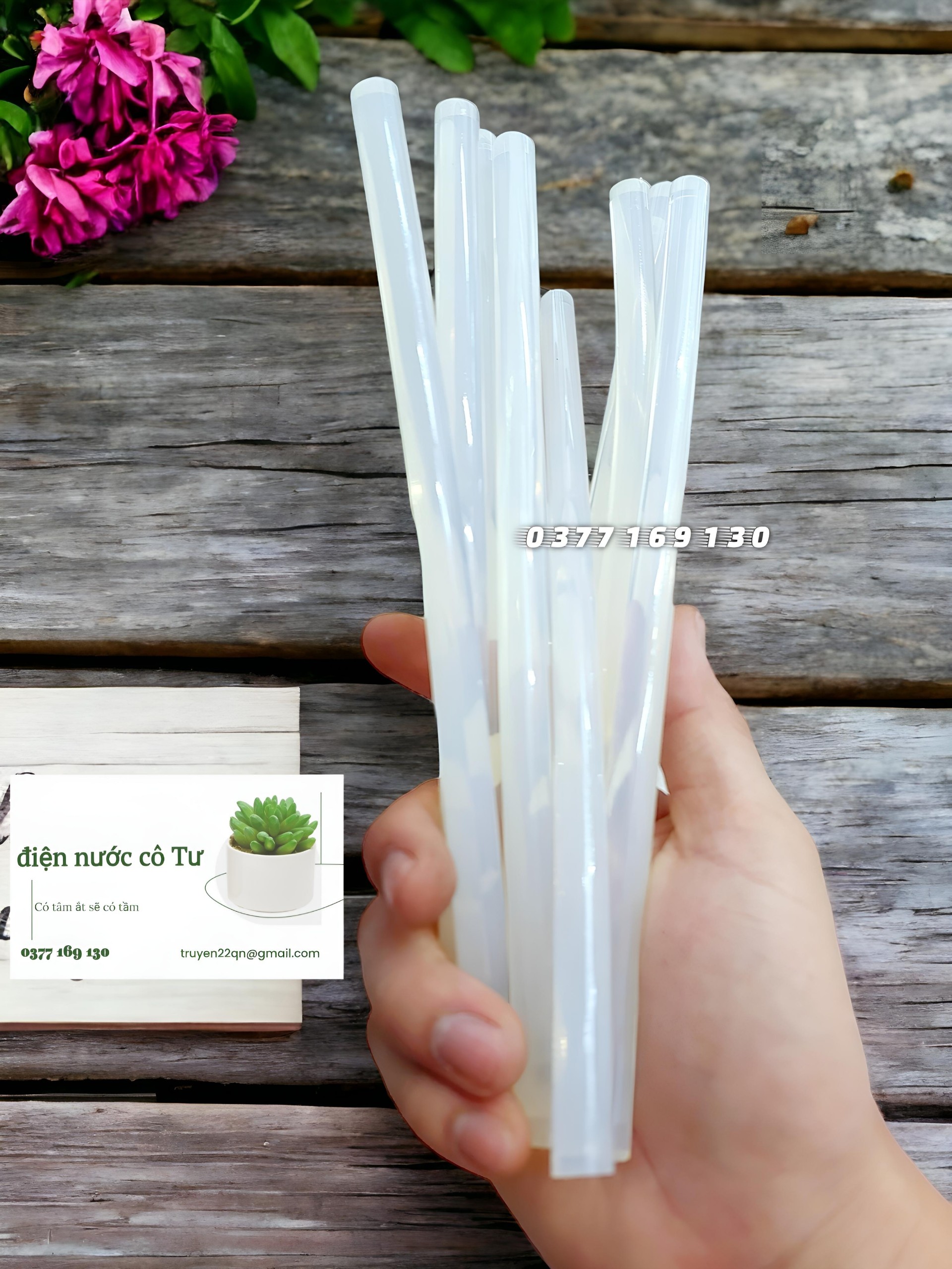 50 cây keo nến dán đồ thủ công mỹ nghệ