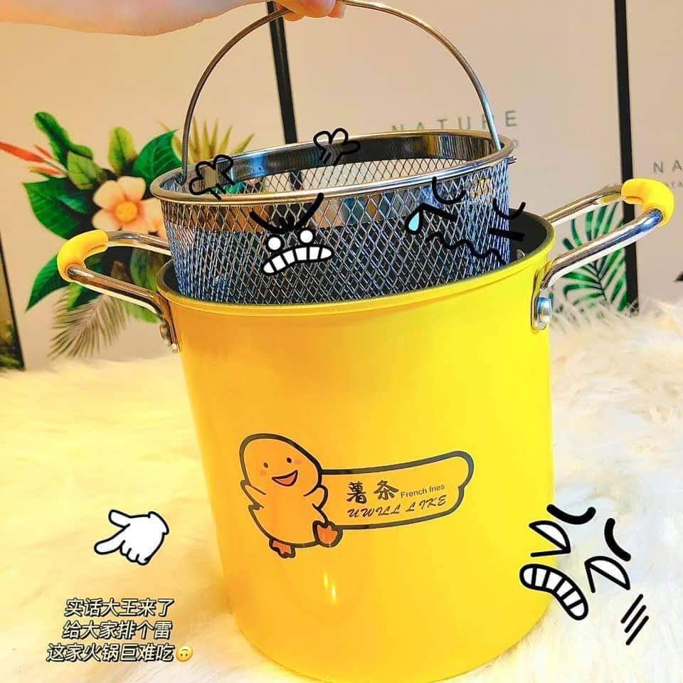 Nồi chiên ngập dầu mini con vịt vàng