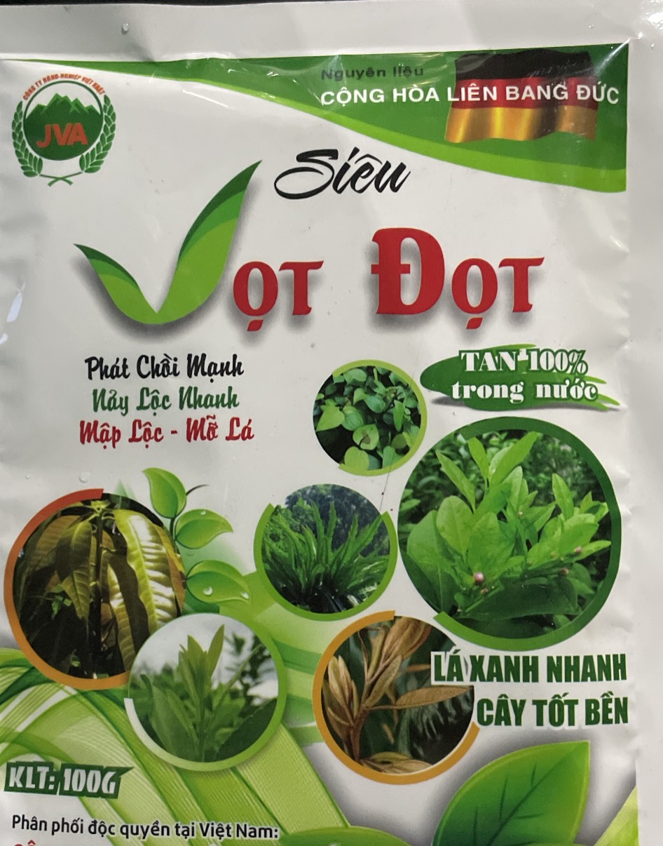 Sản phẩm Phân Bón siêu vọt đọt phát chồi mạnh nảy lộc nhanh gói 100gr