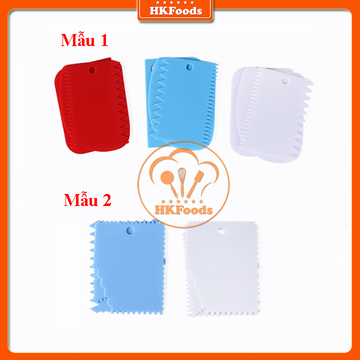 Bộ 3 dụng cụ cắt vét bột tạo vân bột