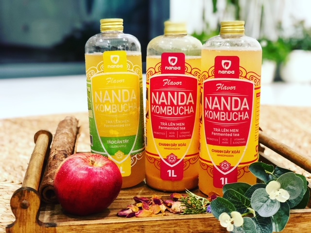 NANDA KOMBUCHA - VỊ CHANH DÂY XOÀI 1000ml