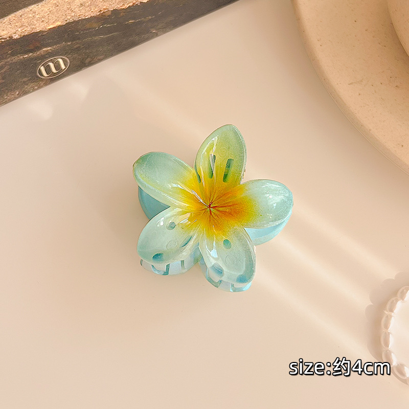 4CM Kẹp Tóc Gấp Tóc Hoa Sứ Mini Nhiều Màu Sắc Thời Trang
