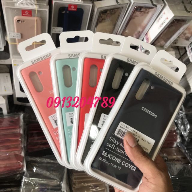 Ốp Lưng Samsung Galaxy Note 10 Chính Hãng Silicon Cover Chống Bám Bẩn