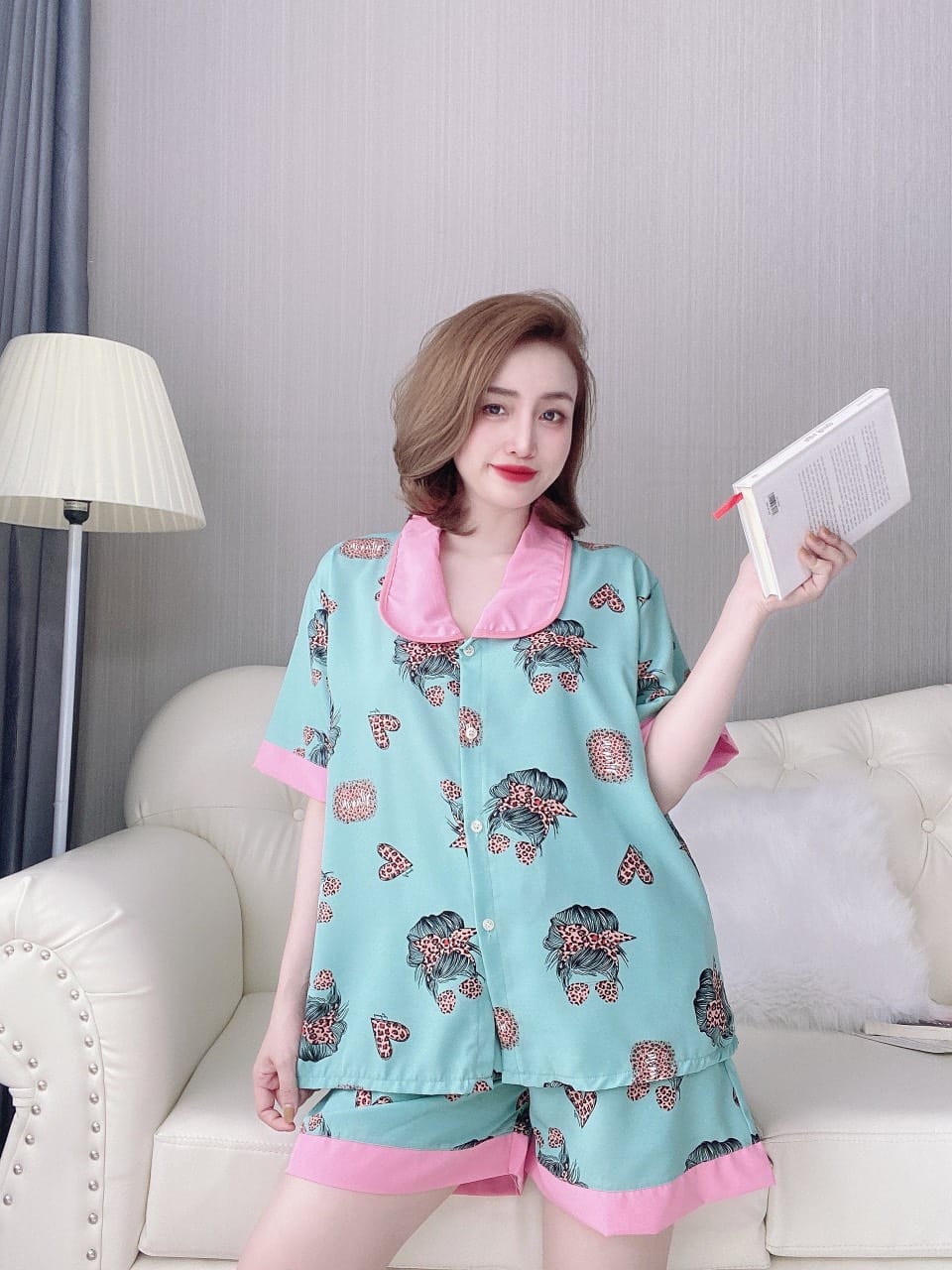 [HCM]Set Lụa 100D Cao Cấp ( dưới 70kg) - Mẫu Mặc Ảnh Thật