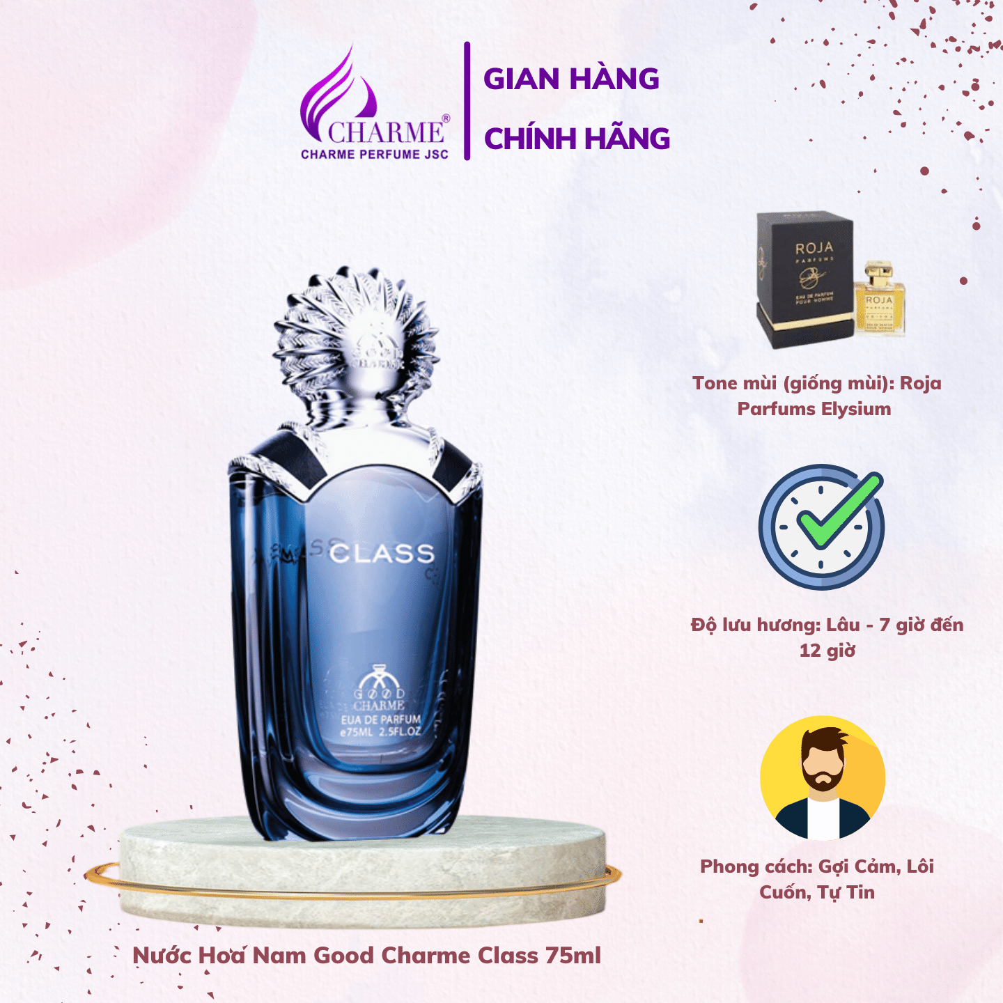 Nước Hoa Nam good charme Class 75ml