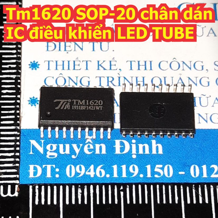 5 con tm1620 1620 sop-20 chân dán ic điều khiển led tube kde1356
