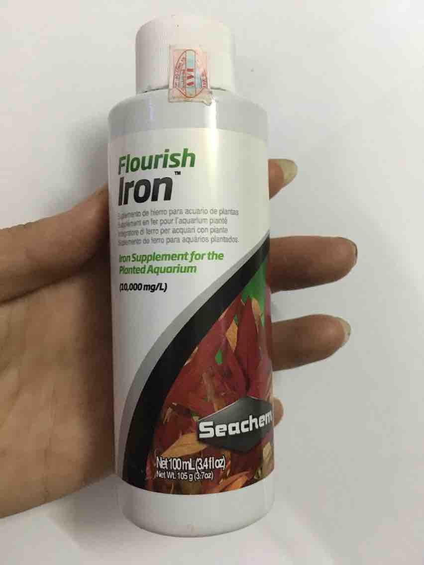 [HCM]Phân nước Sắt cho cây lá đỏ Thuỷ sinh Seachem Flourish Iron 100ml
