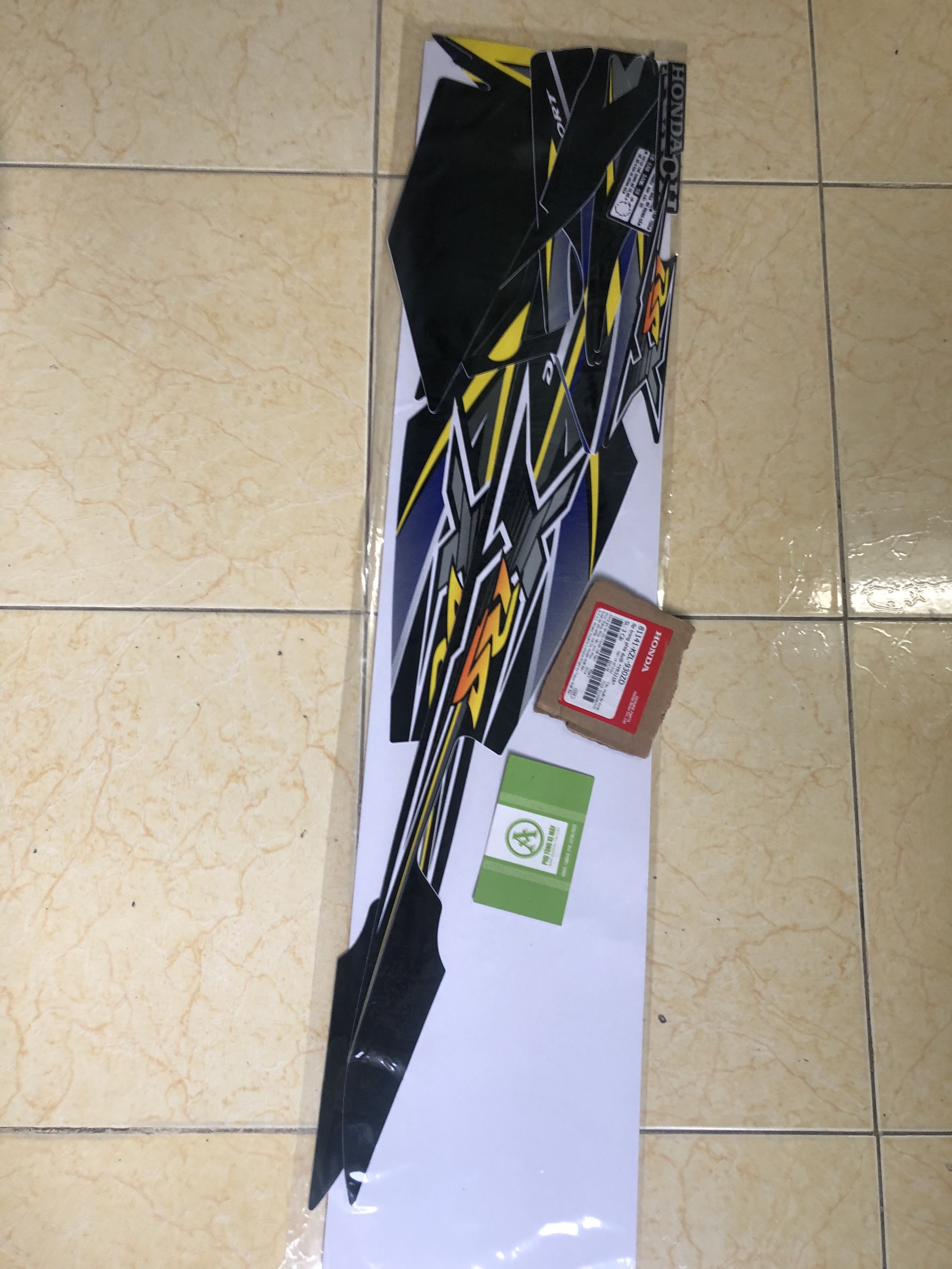Bộ tem honda wave RSX 100 màu đen