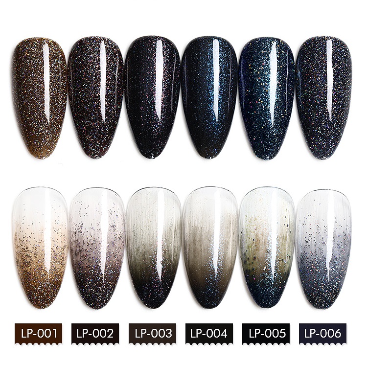 [HCM]Sơn gel AS - màu nhũ đen mã LP