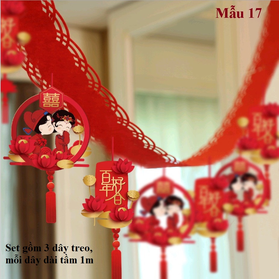 Set trang trí trần nhà ngày cưới