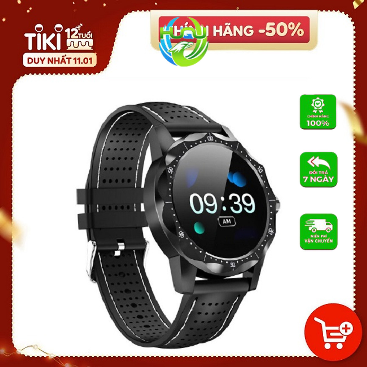 Đồng hồ thông minh SKY 1 theo dõi sức khỏe đo nhịp tim, huyết áp - chống nước thông minh - Hàng Nhập Khẩu