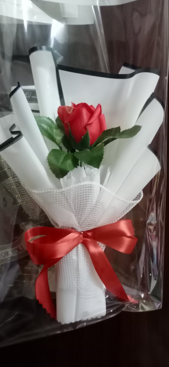 Hoa hồng sáp thơm bó 1 bông siêu xinh